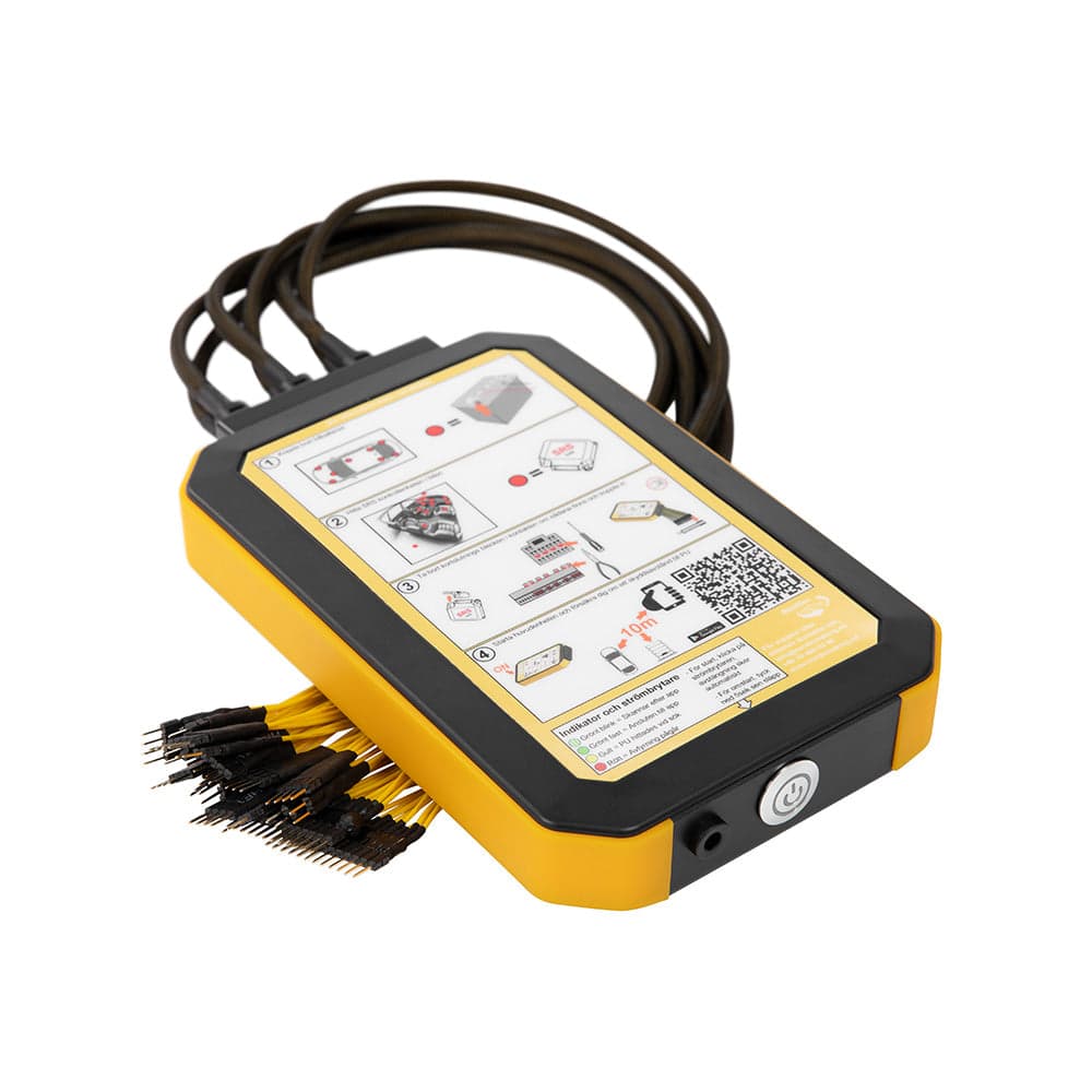 BlastBox device with a bundle of airbag cables
